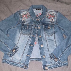 Embroidered denim jacket